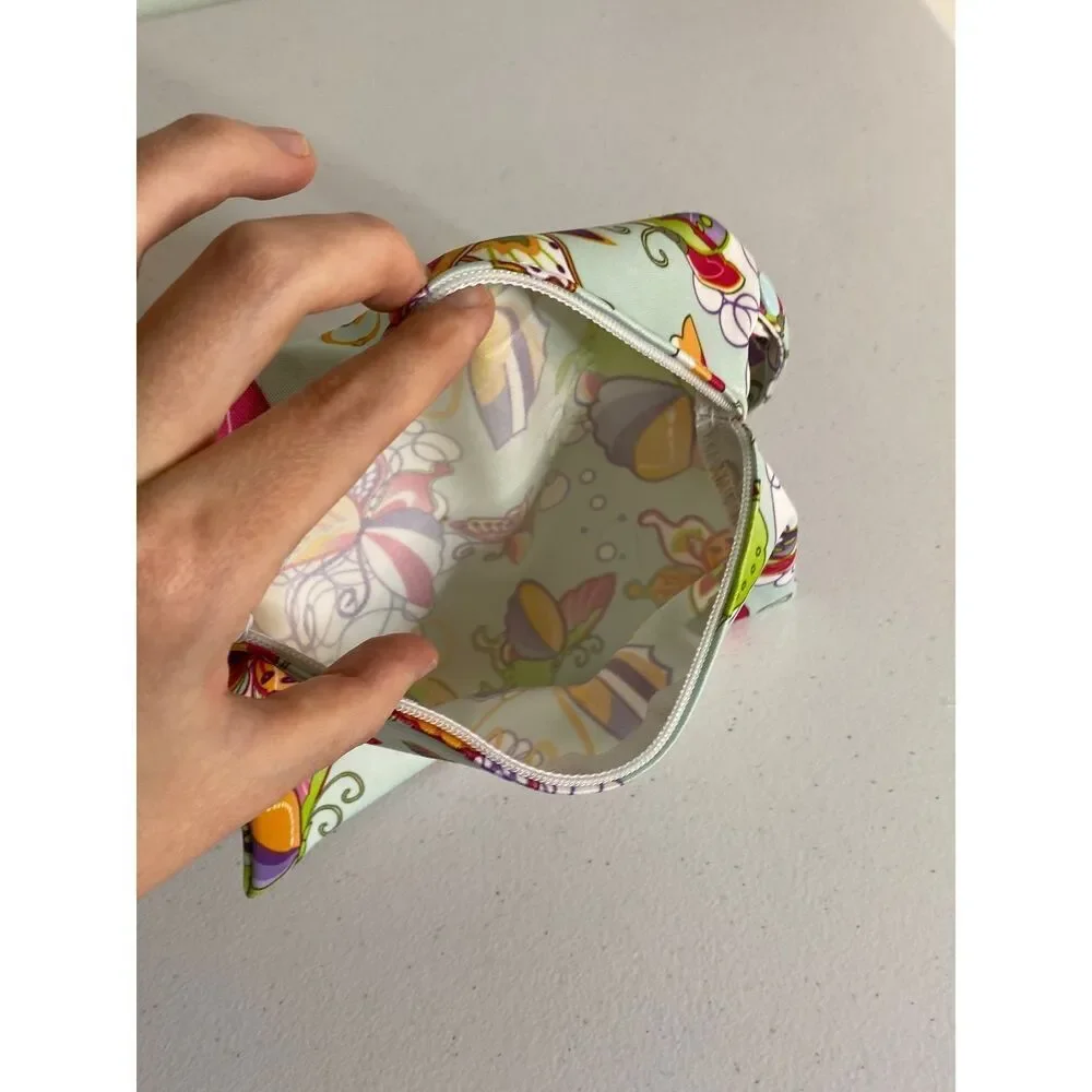 Zippered Butterfly‎ Mini Wet Bag Wristlet